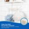 Kenney Mfg Rust-Resistant Metal & Bamboo 2-Tier Hanging Shower Caddy, 24in H x 11in W x 4.5in D, White KN614140PS - alternate 3